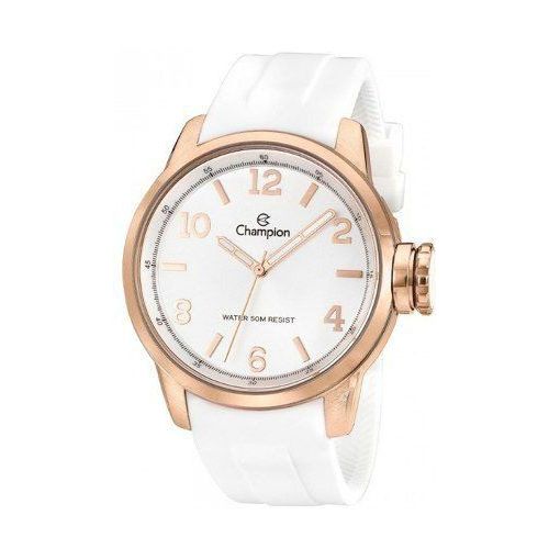 Relógio Feminino Silicone Branco Champion Cn29758z