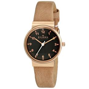 Relógio Feminino Skagen Modelo SKW2189 - Pulseira em Couro / a Prova D' Água