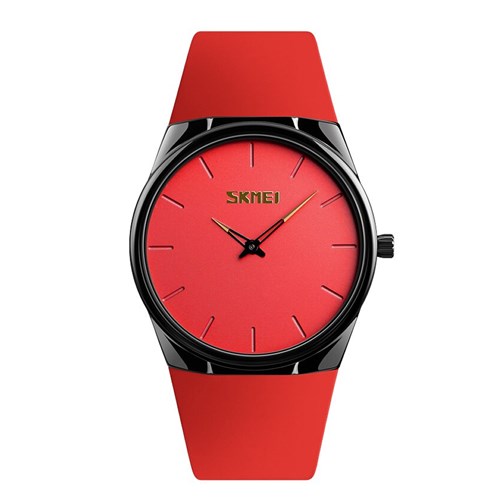 Relógio Feminino Skmei Analógico 1601S - Vermelho e Preto