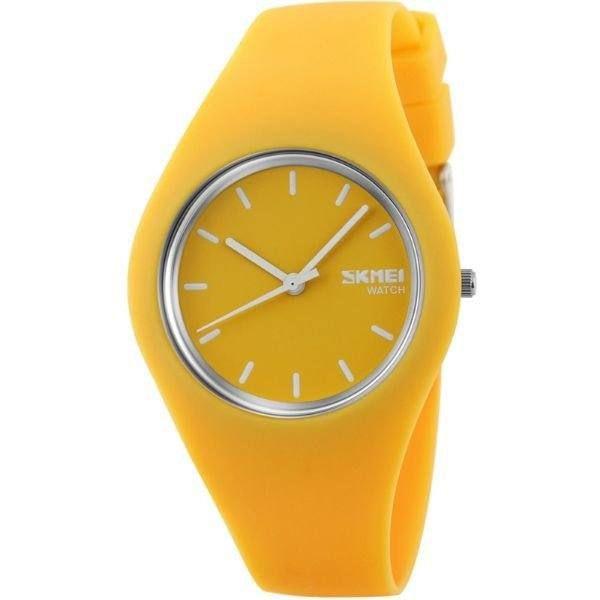 Relógio Feminino Skmei Analógico 9068 - Amarelo e Branco