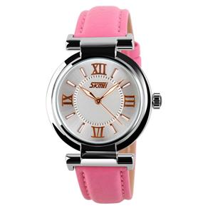 Relogio Feminino Skmei Analógico Casual Rosa Dg9075