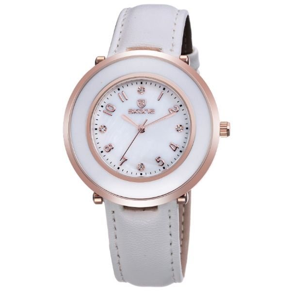 Relógio Feminino Skone Analógico 9293 Branco