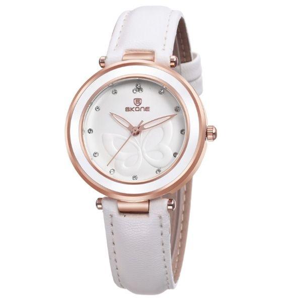 Relógio Feminino Skone Analógico 9294 Branco