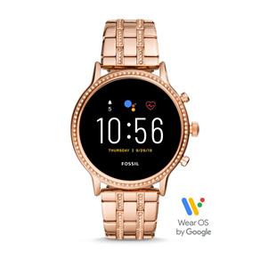 Relógio Feminino Smartwacht Fossil Modelo FTW6035 Pulseira em Metal / a Prova D` Água