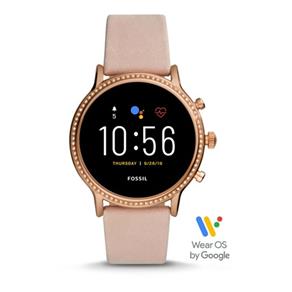 Relógio Feminino Smartwacht Fossil Modelo FTW6054 Pulseira em Couro / a Prova D` Água