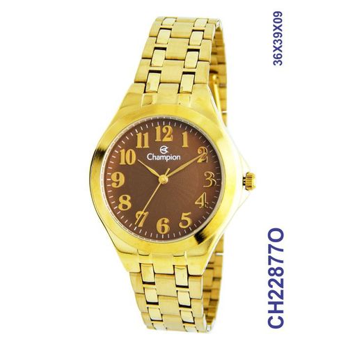 Relogio Feminino Social Champion CH22877O Dourado