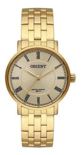 Relógio Feminino Social Dourado Orient Fgss0127 C3kx