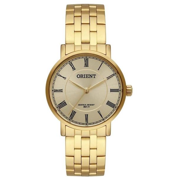 Relógio Feminino Social Dourado Orient Fgss0127 C3kx