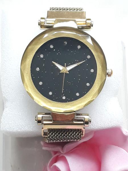 Relógio Feminino Strass Pulseira Magnética Dourado - Horyums