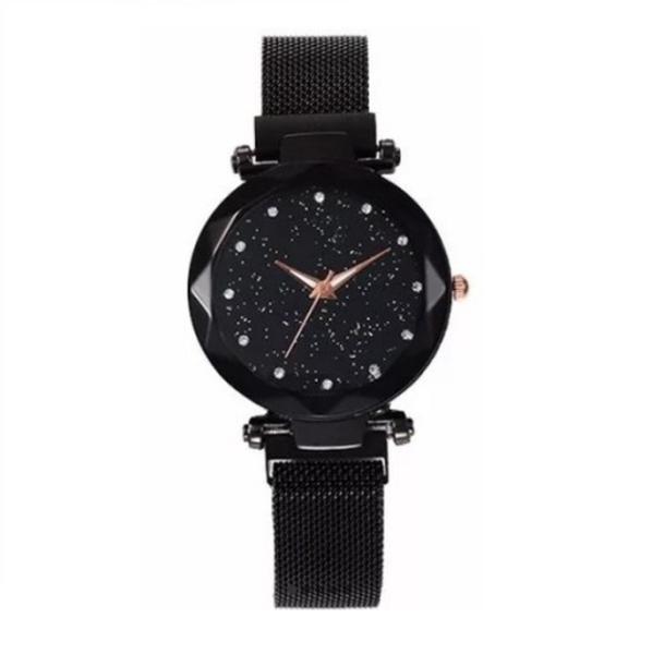 Relógio Feminino Strass Star Universe Pulseira Magnética - Estrelado