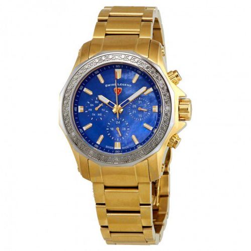 Relógio Feminino Swiss Legend Modelo 16201sm-yg-33-sb - a Prova D' Água