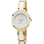 Relógio Feminino Technos 2035LYW/4B Dourado/Branco 36mm