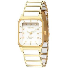 Relógio Feminino Technos Analógico Elegance Ceramic 2036lmp/4b - Dourado/branco