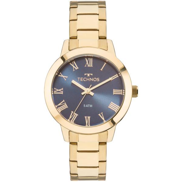 Relógio Feminino Technos Boutique 2035MKU/4A Pulseira Aço Dourada