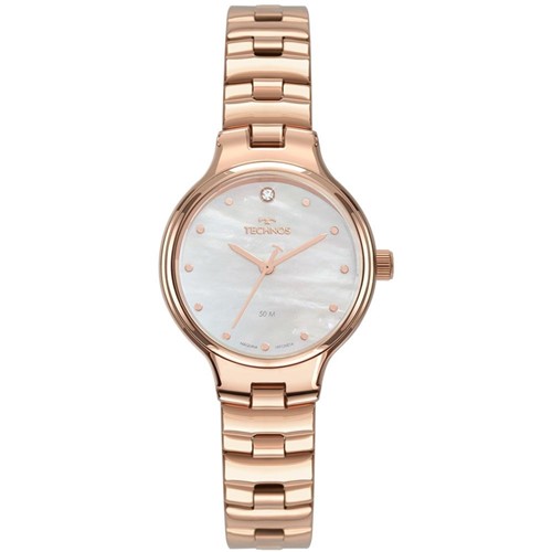 RelÃ³gio Feminino Technos Boutique 2036MLU/4B 28mm AÃ§o Rose - Incolor - Feminino - Dafiti