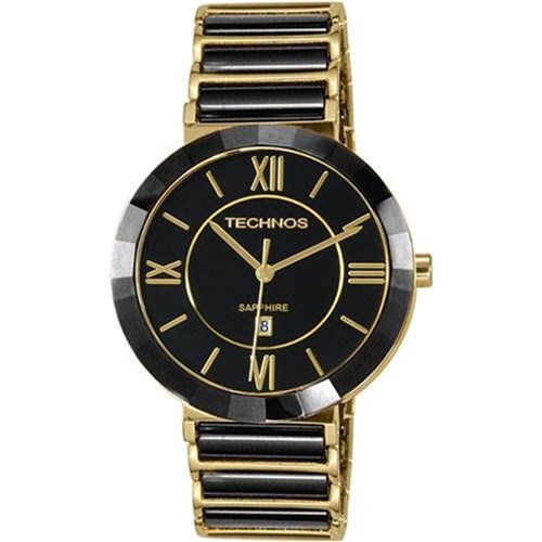 Relógio Feminino Technos Ceramic 2015Bv/4P - Dourado/Preto