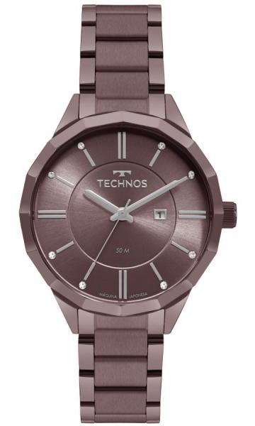 Relogio Feminino Technos Chocolate 2015ccn4g