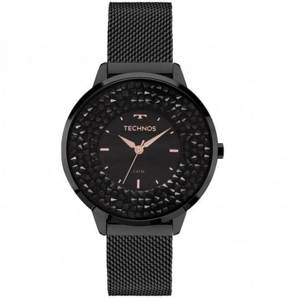 Relógio Feminino Technos Crystal 2035Mlf1p - Preto