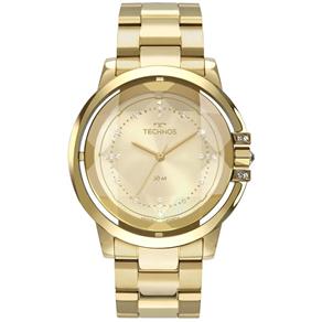 Relógio Feminino Technos Crystal 2036MLL/4X 42mm Aço Dourado