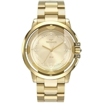 Relógio Feminino Technos Crystal 2036MLL/4X 42mm Aço Dourado