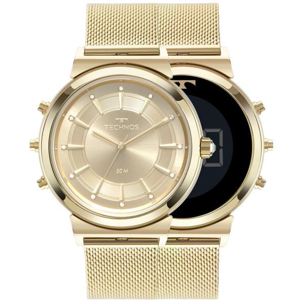 Relógio Feminino Technos Curvas 9T33AA/4X 38mm Aço Dourado