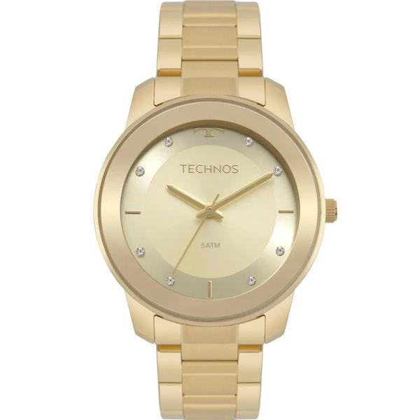 Relógio Feminino Technos Dourado 2036mkd/4x 38mm Aço