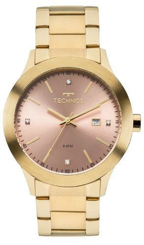 Relógio Feminino Technos Dourado 2115MKR/4T