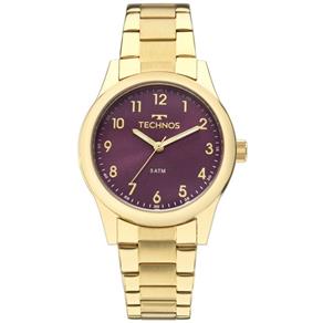 Relogio Feminino Technos Dourado Banhado 2035MKM4G