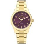 Relogio Feminino Technos Dourado Banhado 2035mkm4g