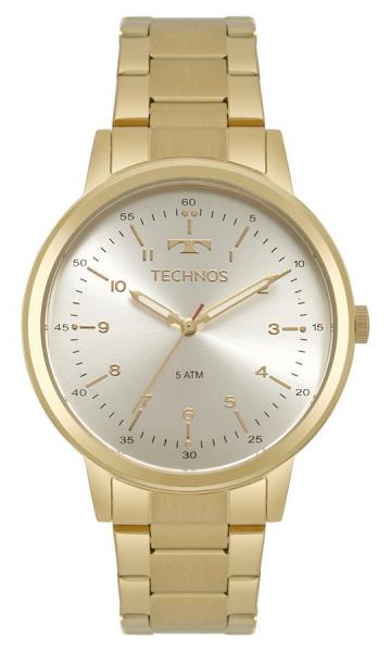 Relogio Feminino Technos Dourado Banhado Ouro Elegance 2035mpo4b