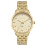 Relogio Feminino Technos Dourado Elegance 2035mpj4x