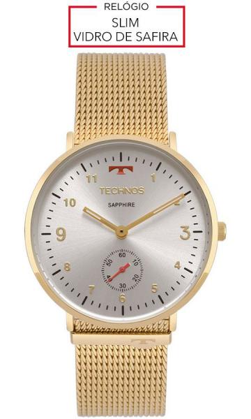 Relogio Feminino Technos Dourado Vidro de Safira 1L45AZ4B