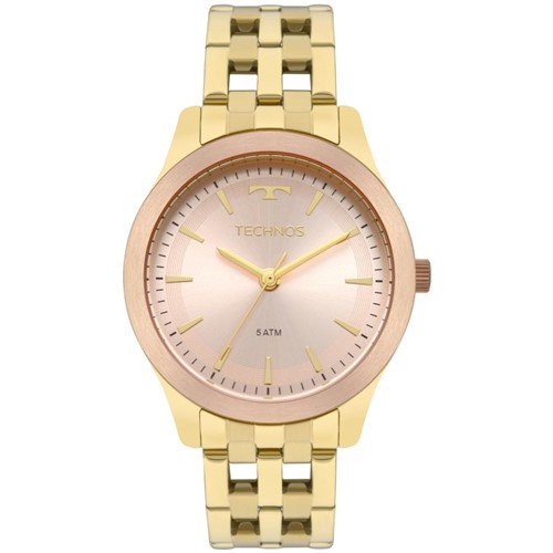 Relógio Feminino Technos Dress 2035MPM/5T 38mm Aço Dourado