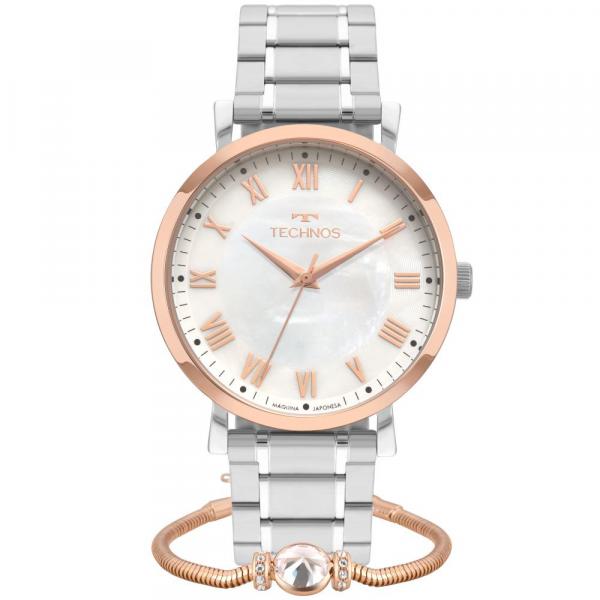 Relógio Feminino Technos Dress 2035MQY/K5B 41mm Aço Prata