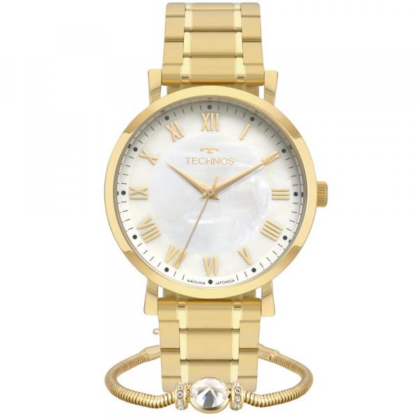 Relógio Feminino Technos Dress 2035MQZ/K4B 41mm Aço Dourado