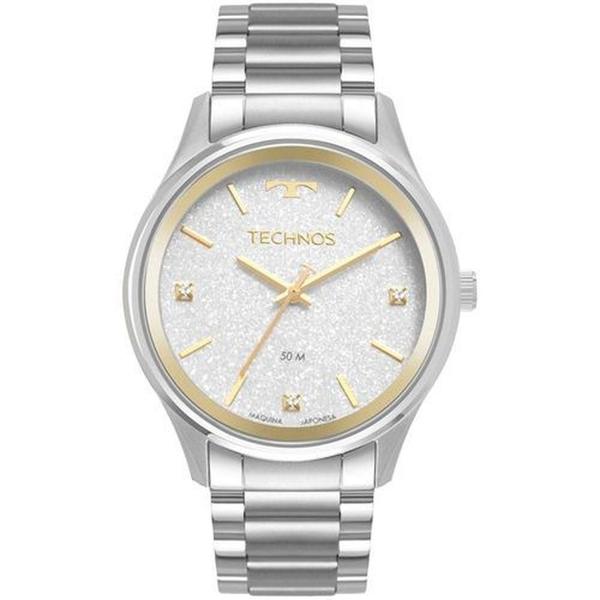 Relógio Feminino Technos Dress 2036MMB/1K 40mm Aço Prata