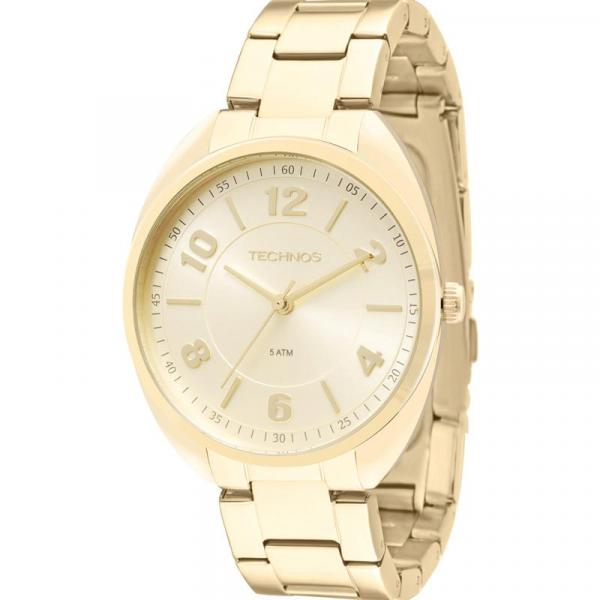 Relógio Feminino Technos Elegance 2035MCF/4X 38mm Aço Dourado