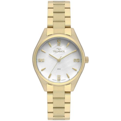 Relógio Feminino Technos Elegance Boutique 2036MKQ/4B 35mm Aço Dourado