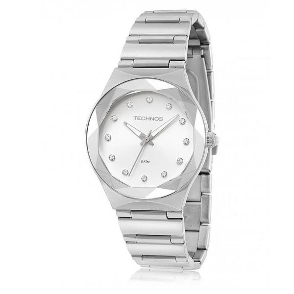 Relógio Feminino Technos Elegance Crystal Analógico 2035MFJ/1K Aço