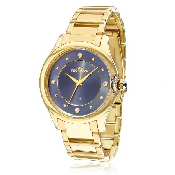 Relógio Feminino Technos Elegance Dress 2035MFR/4A Fundo Azul