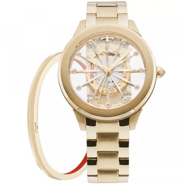 Relógio Feminino Technos Elegance F03101AA/K4W Aço Dourado