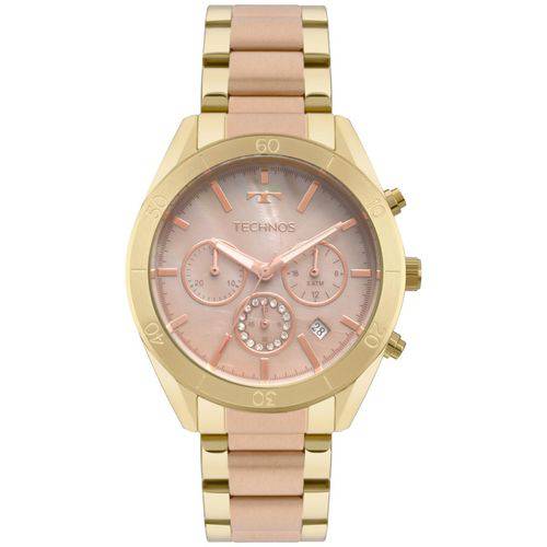 Relógio Feminino Technos Elegance Ladies JS25BW/5M 40mm Aço Dourado/Rose