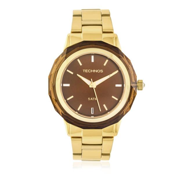 Relógio Feminino Technos Elegnace Crystal 2035MCM/4M Dourado