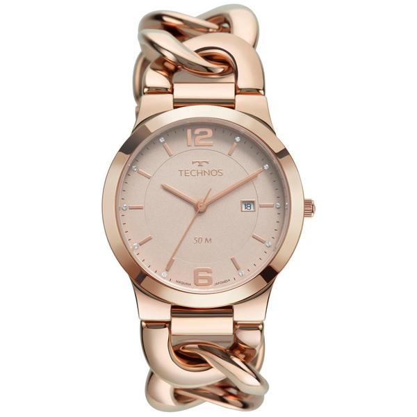 Relógio Feminino Technos Elos 2115MWE/1C 40mm Aço Rosé