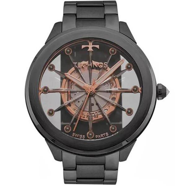 Relógio Feminino Technos Essence F03101AC/4W Aço Negro