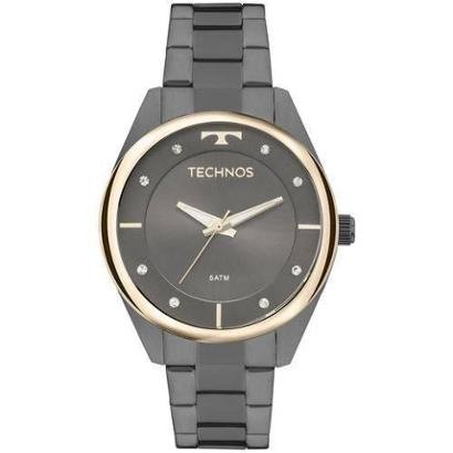 Relógio Feminino Technos Fashion 2035MLD/4P Pulseira Aço Fume