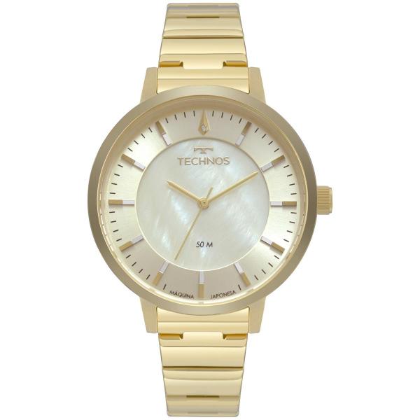 Relógio Feminino Technos Fashion Trend 2033CQ/4X 40mm Aço Dourado