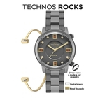 Relogio Feminino Technos Grafite Elegance 2039BWK4C