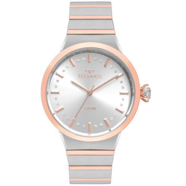 Relógio Feminino Technos Icon 2036mjv/5k Aço Bicolor Prata/rosé