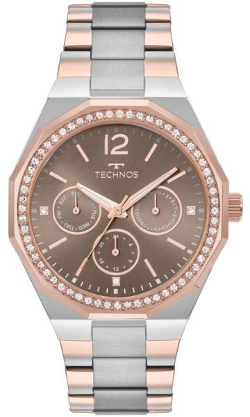 Relogio Feminino Technos Misto Rose Luxo 6P29AJB5M